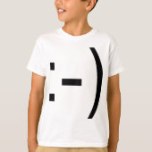 Gelukkig aangezicht emoticon! t-shirt (Voorkant)