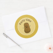 Gelukkig Aardappel Feesttijd Ronde Sticker (Envelop)