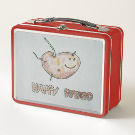 Gelukkig Aardappel Metaal Lunchbox