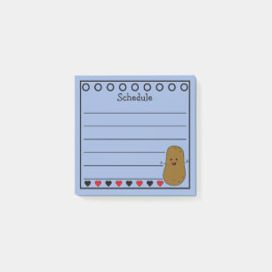 Gelukkig Aardappel Schema Blauw Post-it® Notes