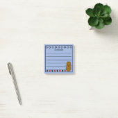 Gelukkig Aardappel Schema Blauw Post-it® Notes (Kantoor)