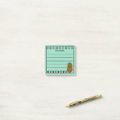 Gelukkig Aardappel Schema teal Post-it® Notes (Op bureau)