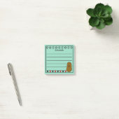 Gelukkig Aardappel Schema teal Post-it® Notes (Kantoor)