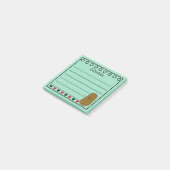 Gelukkig Aardappel Schema teal Post-it® Notes (Schuin)