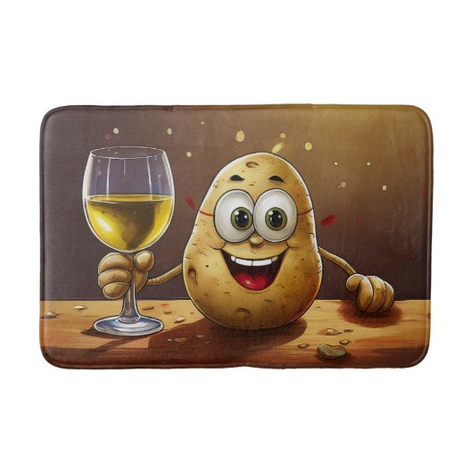 Gelukkig Aardappelgezicht Badmat (Voorkant)