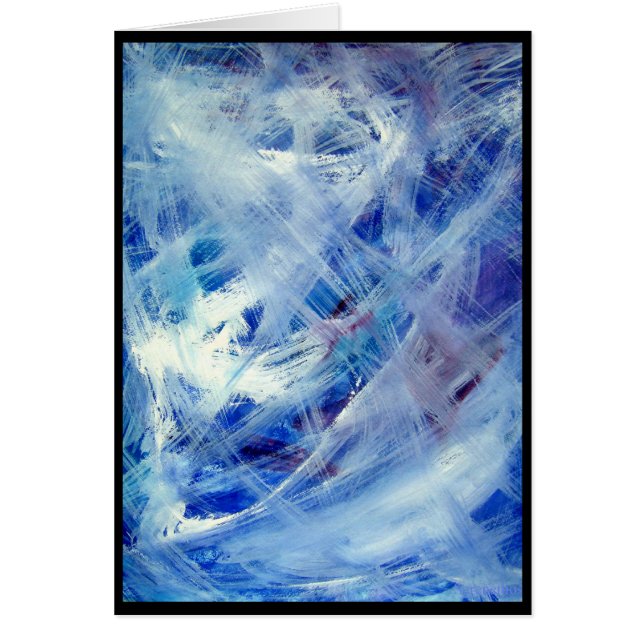 Gelukkig abstract acrylkunstschilderij (Voorkant)