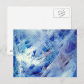 Gelukkig abstract acrylkunstschilderij briefkaart (Voorkant / Achterkant)