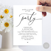 Gelukkig Achteraf Huwelijksdiner Feest Dansen Kaart