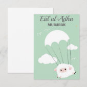 Gelukkig Adha Eid Bedankkaart (Voorkant / Achterkant)