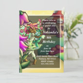 Gelukkig Afrikaans Amerikaans Fairy Verjaardagsfee Kaart (Staand voorkant)