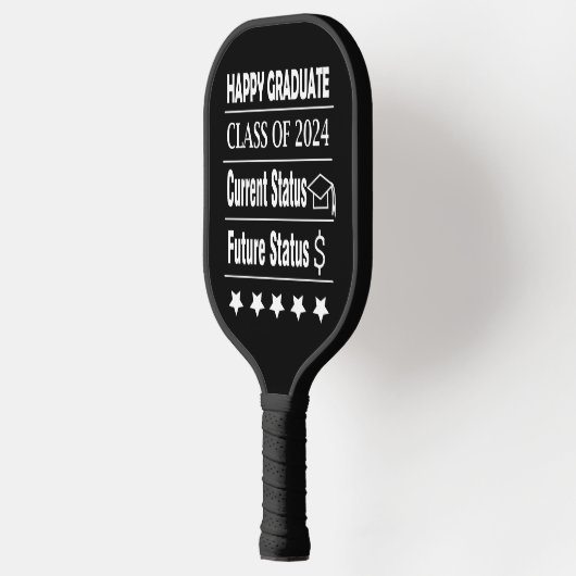 Gelukkig Afstuderen Afstuderen Pickleball Paddle (Links)