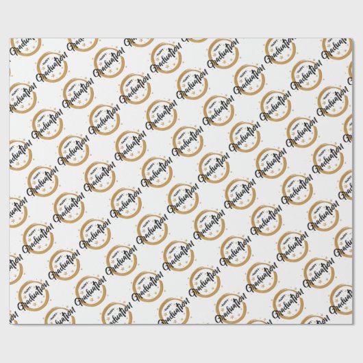 Gelukkig Afstuderen Cadeaupapier (Vlak)