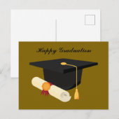 Gelukkig Afstuderen Feestdagenkaart (Voorkant / Achterkant)