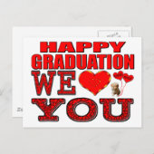Gelukkig Afstuderen houden we van je Briefkaart (Voorkant / Achterkant)