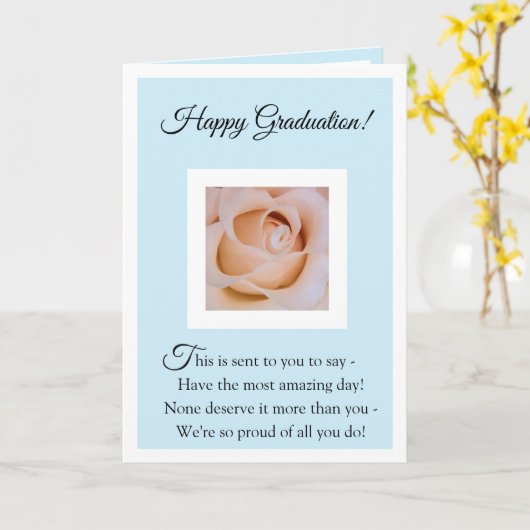 Gelukkig Afstuderen Kaart (Gele Bloem)