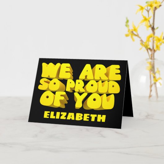 Gelukkig Afstuderen Kaart (Gele Bloem)