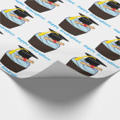 Gelukkig Afstuderen met Cupcake en Diploma Cadeaupapier (Hoek)