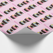 Gelukkig Afstuderen met Cupcake en Diploma Cadeaupapier (Hoek)