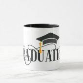 gelukkig afstuderen personaliseer naam Mok (Midden)