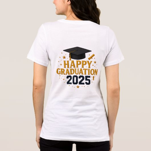 Gelukkig Afstuderen Tri-Blend Shirt (Achterkant)