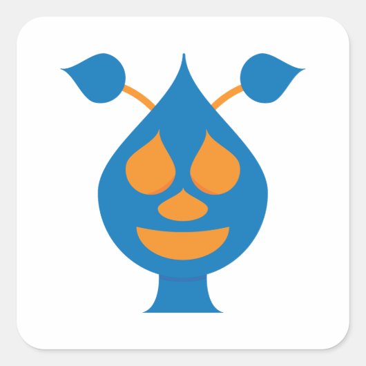 Gelukkig Alien Sticker (Voorkant)