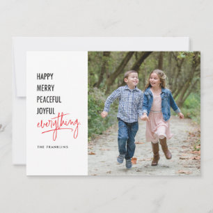 Gelukkig Alles 5x7 Vakantie Fotokaart Feestdagenkaart