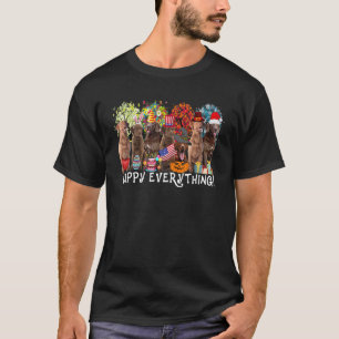 Gelukkig Alles Chesapeake Bay Retriever Hond Zeeën T-shirt
