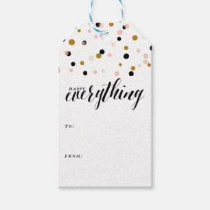 Gelukkig alles Confettien   Labels van de Gift van Cadeaulabel