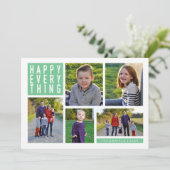 Gelukkig alles de Kaart van de Vakantie van Vijf (Staand voorkant)