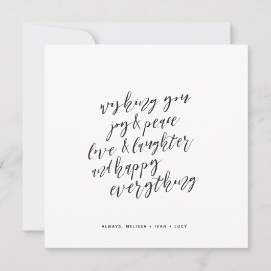 Gelukkig alles feestdagenkaart (Voorkant)