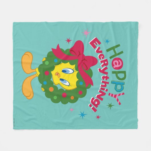 Gelukkig alles fleece deken (Voorkant (Horizontaal))