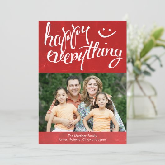 Gelukkig alles! :) kaart (Staand voorkant)