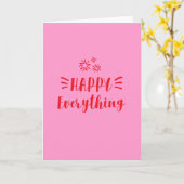 Gelukkig alles, Kerstkaart Kaart (Gele Bloem)