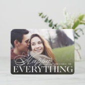 Gelukkig Alles Klassieke Typografie Moderne Foto Feestdagenkaart (Staand voorkant)