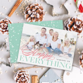 Gelukkig Alles Klassieke Typografie Moderne Foto Feestdagenkaart