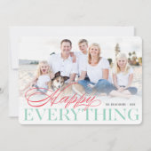 Gelukkig Alles Klassieke Typografie Moderne Foto Feestdagenkaart (Voorkant)