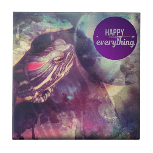 Gelukkig Alles, Murtle the Turtle Geluk Tegeltje (Voorkant)