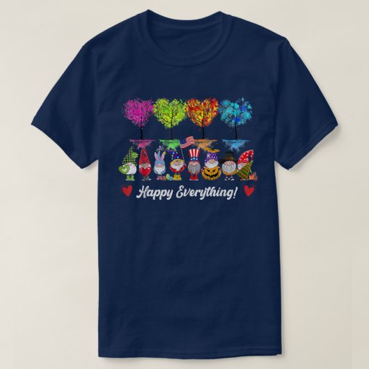 Gelukkig alles wordt elk jaar weer gegrift t-shirt (Design voorkant)
