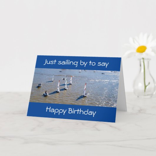 GELUKKIG ALS DAG OP DE LAK - BIRTHDAG WISH KAART (Kleine Plant)