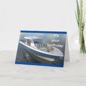 GELUKKIG ALS DAG OP DE LAK - BIRTHDAG WISH KAART (Voorkant)