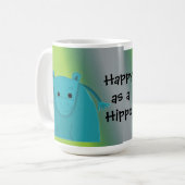 Gelukkig als een Hippo Koffiemok (Voorkant links)