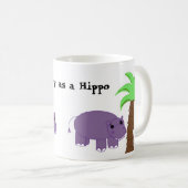 Gelukkig als een Hippo Koffiemok (Voorkant rechts)