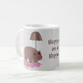 Gelukkig als een Hippo Koffiemok (Voorkant links)