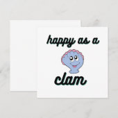 Gelukkig als een klam bedankkaart (Voorkant / Achterkant)