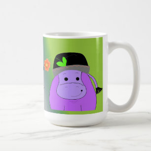 Gelukkig als een Nijlpaard - Paarse Nijlpaard Koffiemok