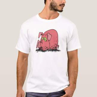 Gelukkig als een varken in de modder t-shirt