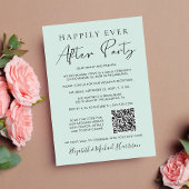 Gelukkig altijd daarna foto QR-code bruiloft mint Aankondiging