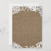 Gelukkig altijd daarna Jute Kant Bloem Verlichting Kaart (Achterkant)