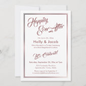 Gelukkig altijd daarna Roze goud over witte recept Kaart (Voorkant)