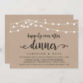 Gelukkig altijd na bruiloft Dinner Vluchten Kaart (Voorkant / Achterkant)